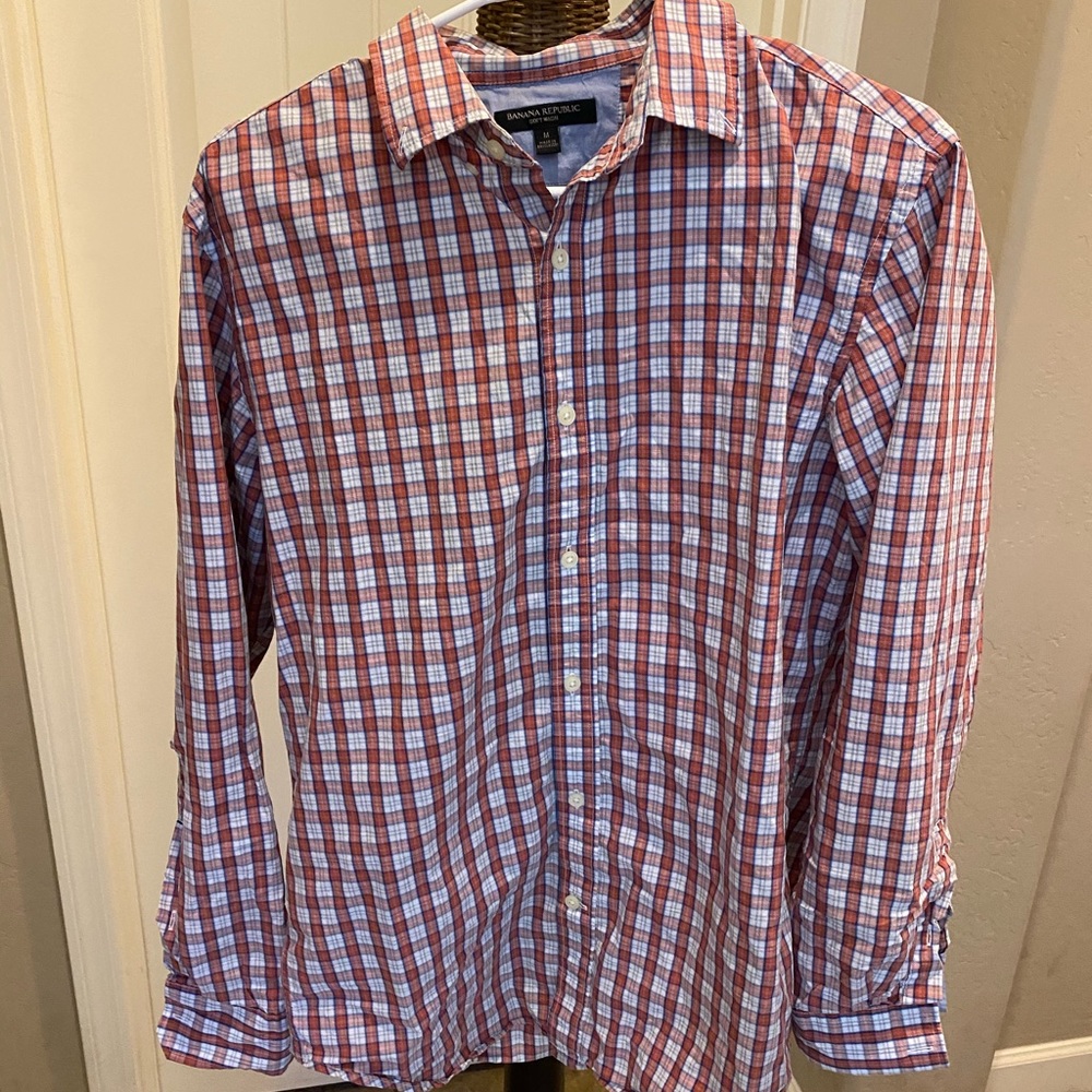 Banana Republic plaid button down